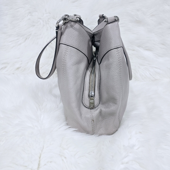 Coach Lexy Shoulder Beige Leather Purse - Picture 6 of 15